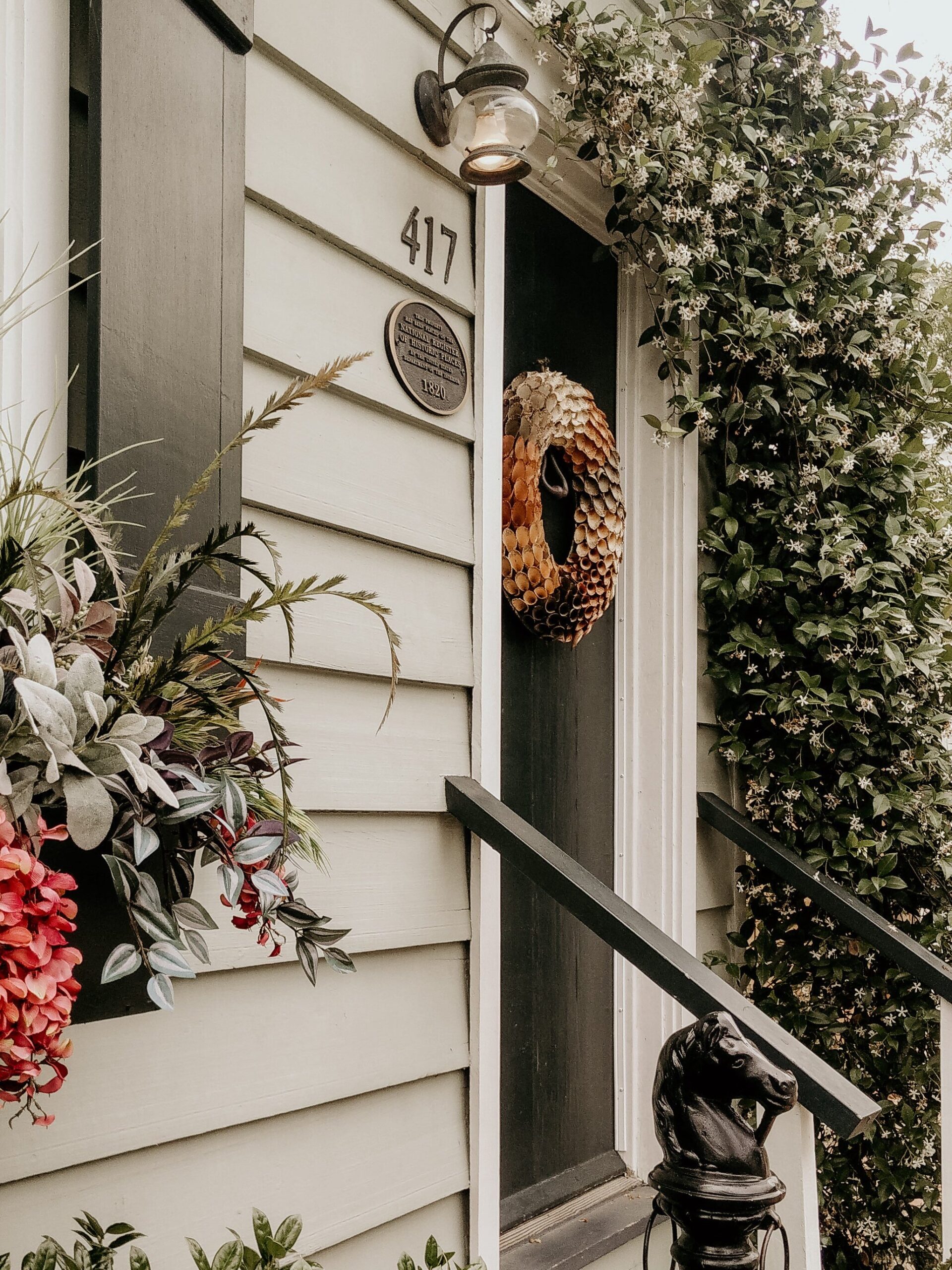 Front door of home